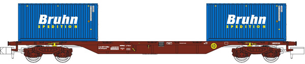 Kato HobbyTrain Lemke MF33442 - Container wagon Sgmnss of the DB Cargo